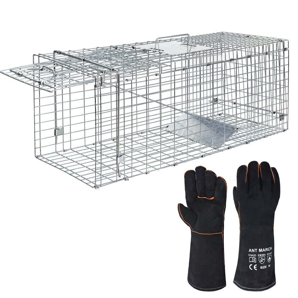 ANT MARCH live animal trap 32x11.5x13 assembly for quick setup and relocation.