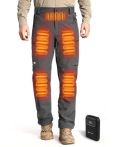 ANTARCTICA GEAR heated pants thigh zones provide core warmth for cold hikes