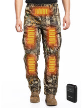 ANTARCTICA GEAR hunting heated pants front view showing overall warmth and fit