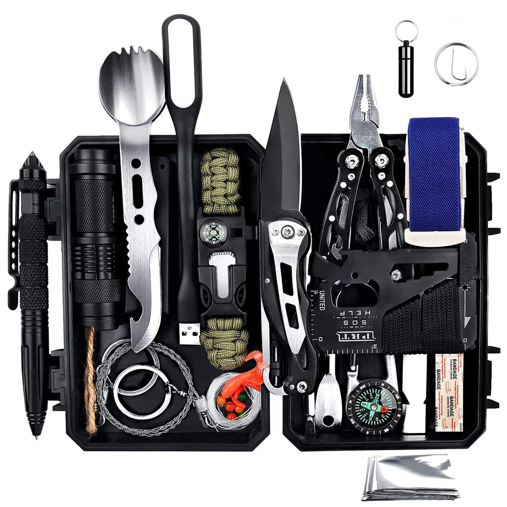 ANTARCTICA emergency survival kit compact storage box for easy backpacking.