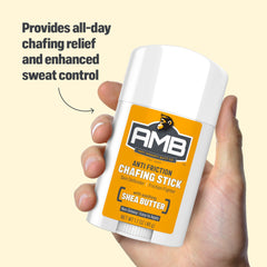 Anti Monkey Butt Anti-Chafing Stick applied underarm for all-day comfort.