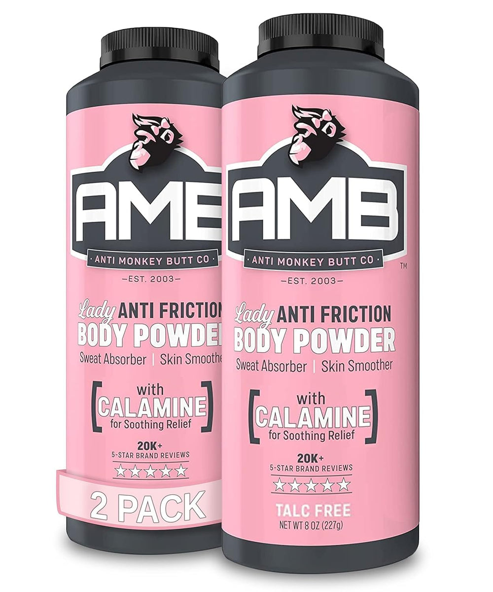 Anti Monkey Butt bottle front with talc-free cooling powder for sensitive skin.
