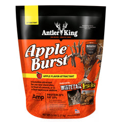 Antler King Apple Burst attractant bag open with strong scent to attract deer