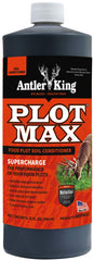 Antler King Plot Max 32oz bottle closeup showing compact packaging for convenient application