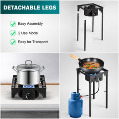 ANTSKU stove shows durable high-temperature coating for weather resistance