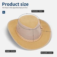 Close-up of breathable mesh and UPF 50+ fabric on Anycosy sun hat