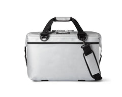 AO Coolers Expedition Carbon Soft Cooler front view shows 36-can capacity for on-the-go events.