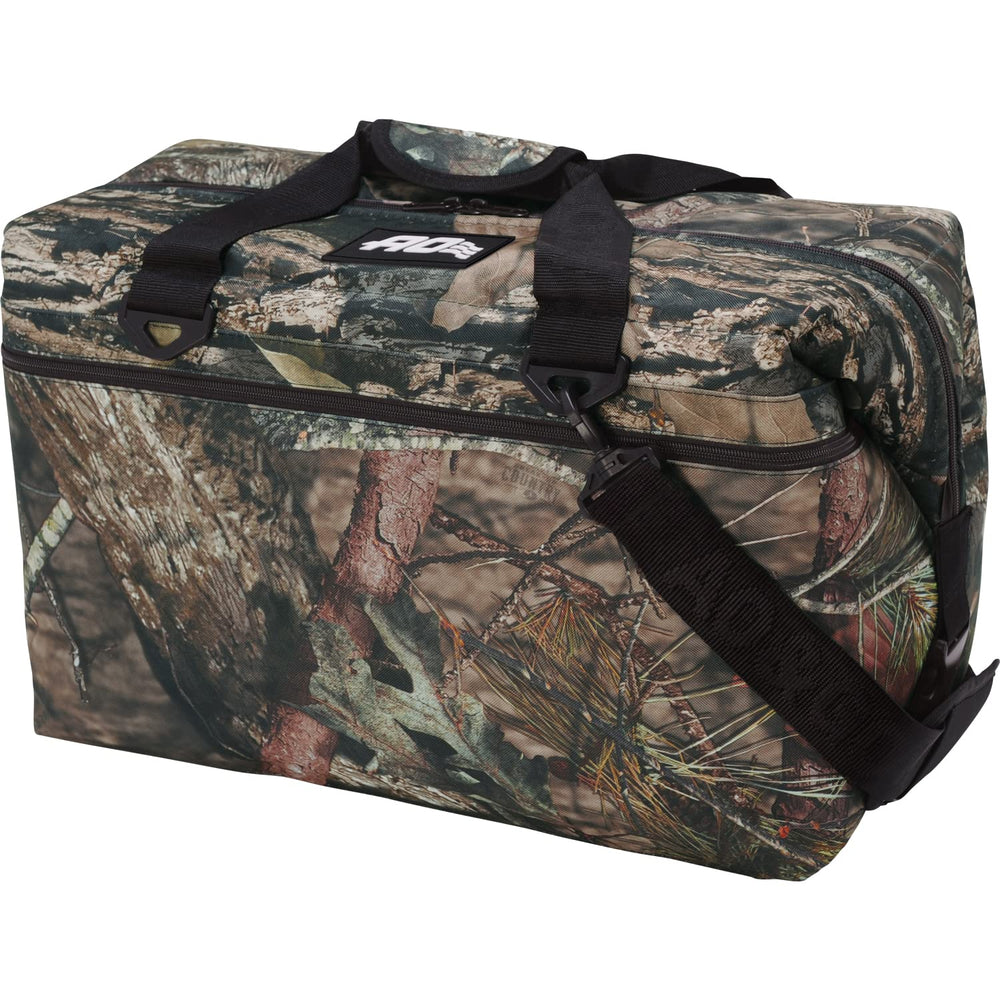 AO Coolers Original Soft Cooler Mossy Oak exterior ready for outdoor adventures