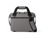 AO Coolers Original soft-sided cooler bag front view shows compact, portable charcoal design.