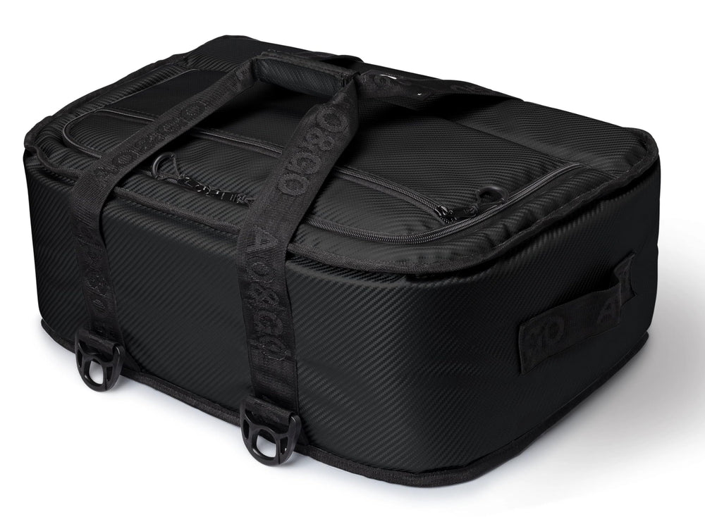 AO Coolers Stow 'N Go carbon soft cooler low-profile design for easy boat storage