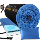 Aodisman sleeping pad folded-rollup for portable camping comfort.