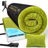 Aodisman sleeping pad memory foam core contours for supportive sleep