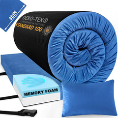 Aodisman sleeping pad plush surface offers soft comfort for restful camping nights.