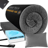 Aodisman sleeping pad rolled for easy transport and storage.