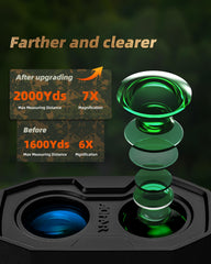 AOFAR HX2000 2000-yard range readout for yardage accuracy.