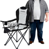 Aohanoi heavy-duty camping chair with tilt design provides lumbar support for comfortable outdoor seating.