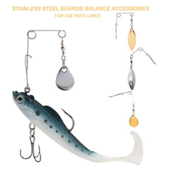 Spinnerbait with ball bearing swivel enabling free blade spin