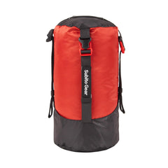 Aomiun compression bag neatly stores a rolled sleeping bag, saving space for camping trips.