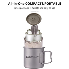 Aomiun titanium burner stove delivers efficient outdoor cooking