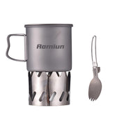 Aomiun titanium camping cup 500ml ultralight for backpacking meals