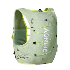 AONIJIE 10L hydration pack front view for on-the-go hydration during runs