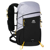 AONIJIE 30L backpack front view in white, a durable companion for day hikes and travel.