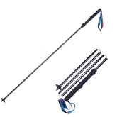 AONIJIE carbon trekking poles extended to 105 cm for stable trail hiking