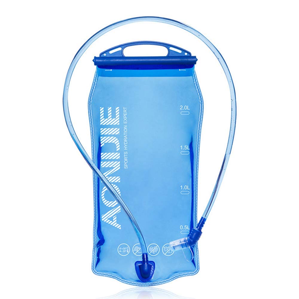 AONIJIE hydration bladder 1L capacity inside a backpack for trail runs.