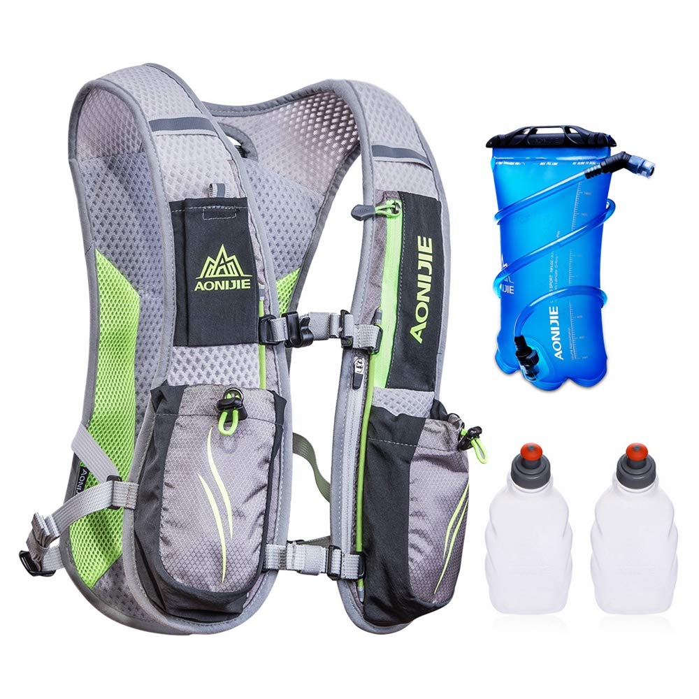 Aonijie Hydration Packs front view, lightweight vest for long-distance runs.