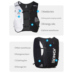 Nine external pockets keep keys and small items neatly organized