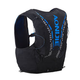 AONIJIE 12L blue trail running backpack front view for lightweight hydration