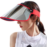 AOOOWER classical wide brim sun hat front view, stylish shade for sunny beach days.