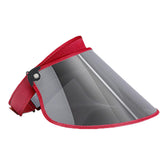 AOOOWER classical wide brim sun visor on a model for beach style and sun protection