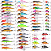 Aorace 56pcs fishing lures set — versatile kit for freshwater and saltwater fishing.