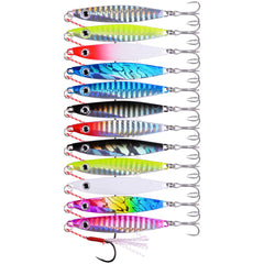 Aorace jigging lures twin-assist hooks and sharp points for strong hookups