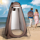 AOSION privacy shower tent folded for compact storage.