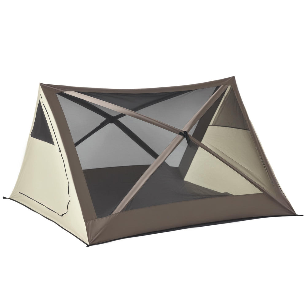 Aosom Outsunny pop-up tent with rainfly ready for beach or campground shelter