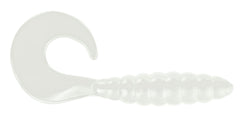 APEX AP 1 Curly Tail White lure ready for quick casts and enticing retrieves