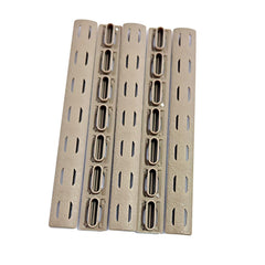 APLUSGEAR polymer rail for KeyMod set highlighting durable nylon construction and easy installation.
