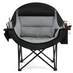Apollo Walker oversized camping chair with cup holder for easy drinks at the beach.