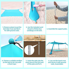 Aporio carrying bag keeps the beach tent portable and organized