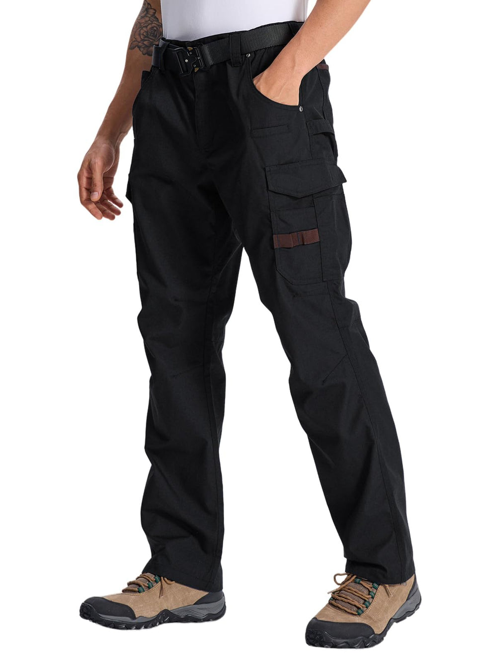 Apotemis mens ripstop cargo pants fabric texture highlighting rugged outdoor durability.