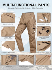 Apotemis mens ripstop cargo pants durable YKK zipper fly