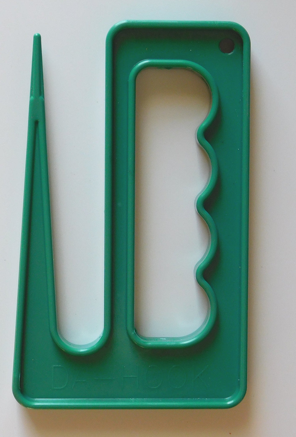 APSI DaHook fish grabber in green for easy, safe ice fishing and catch handling