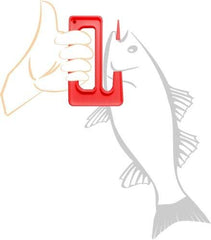APSI DaHook gill grip demonstrates safe, gentle gill handling.