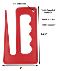 APSI DaHook ice fishing gripper reduces cold, wet hands during handling.