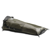 AquaQuest Hideaway Bivy in olive drab, ultralight and compact for easy packing.