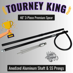 Aquatic Hunt Tourney King travel case shows easy transport and storage.