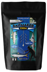 Aquatic Nutrition baitmaker brown packaging demonstrates easy bait attractant for faster casting.