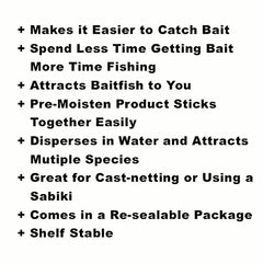 Aquatic Nutrition baitmaker in use dispersing bait in water to attract multiple species.